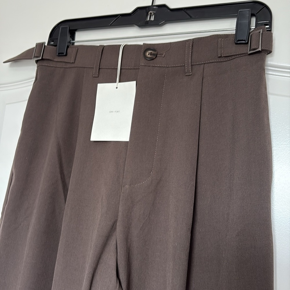 OAK + FORT Men's Dark Brown Dress Pants